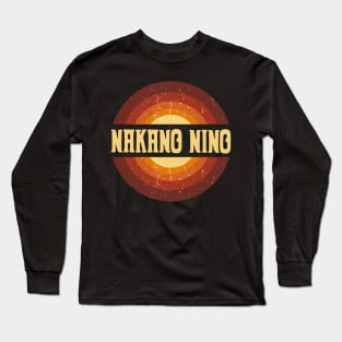 Vintage Proud Name Nino Anime Gifts Circle Long Sleeve T-Shirt